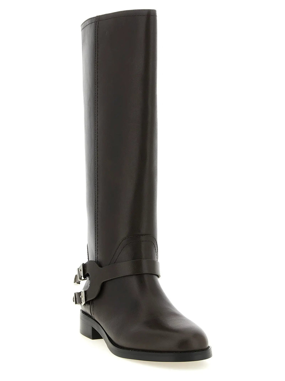 PINKO Sample Sale | PINKO Black Cowhide Over The Knee - | Designer outlet