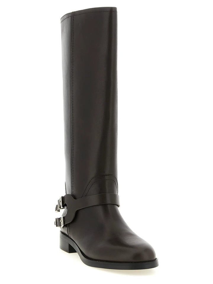 PINKO Sample Sale | PINKO Black Cowhide Over The Knee - | Designer outlet