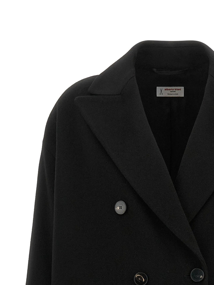 Alberto Biani Sample Sale | Alberto Biani Black Wool Coat - | Designer outlet