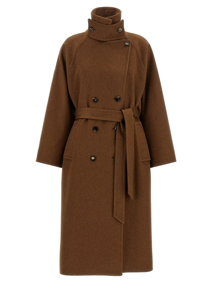 Alberto Biani Sample Sale | Alberto Biani Brown Wool Coat - | Designer outlet