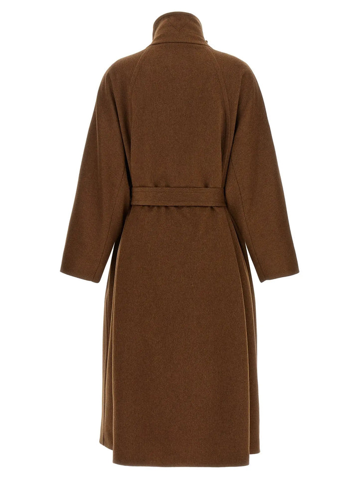 Alberto Biani Sample Sale | Alberto Biani Brown Wool Coat - | Designer outlet