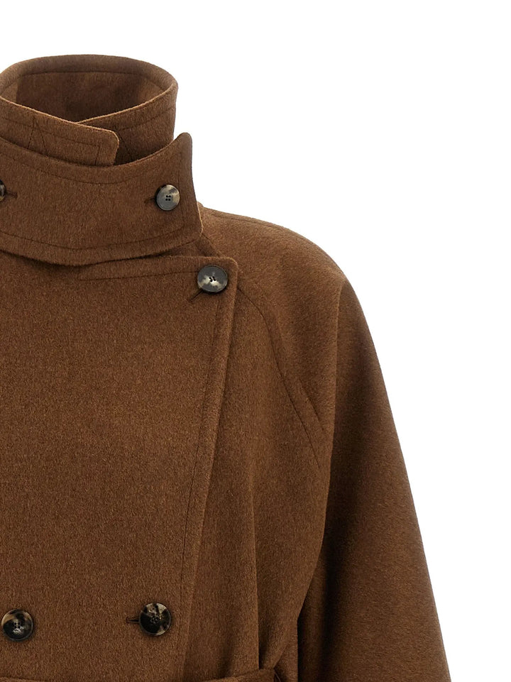 Alberto Biani Sample Sale | Alberto Biani Brown Wool Coat - | Designer outlet