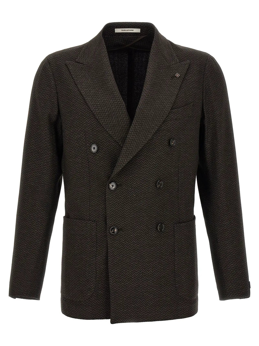 Tagliatore Sample Sale | Tagliatore Brown Virgin Wool Blazer - | Designer outlet