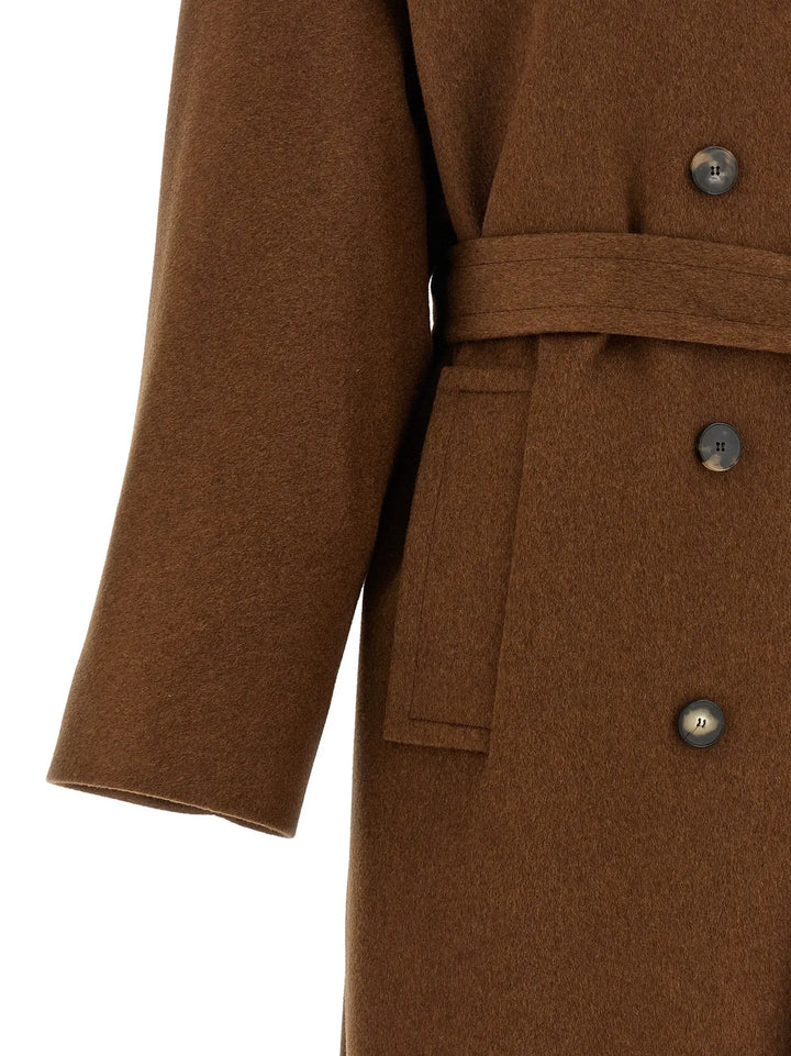 Alberto Biani Sample Sale | Alberto Biani Brown Wool Coat - | Designer outlet