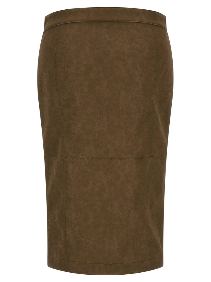 PINKO Sample Sale | PINKO Brown Viscose Midi Skirt - | Designer outlet