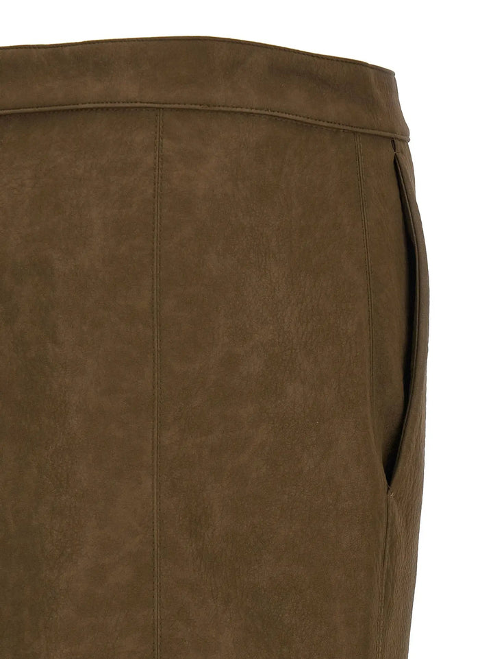 PINKO Sample Sale | PINKO Brown Viscose Midi Skirt - | Designer outlet