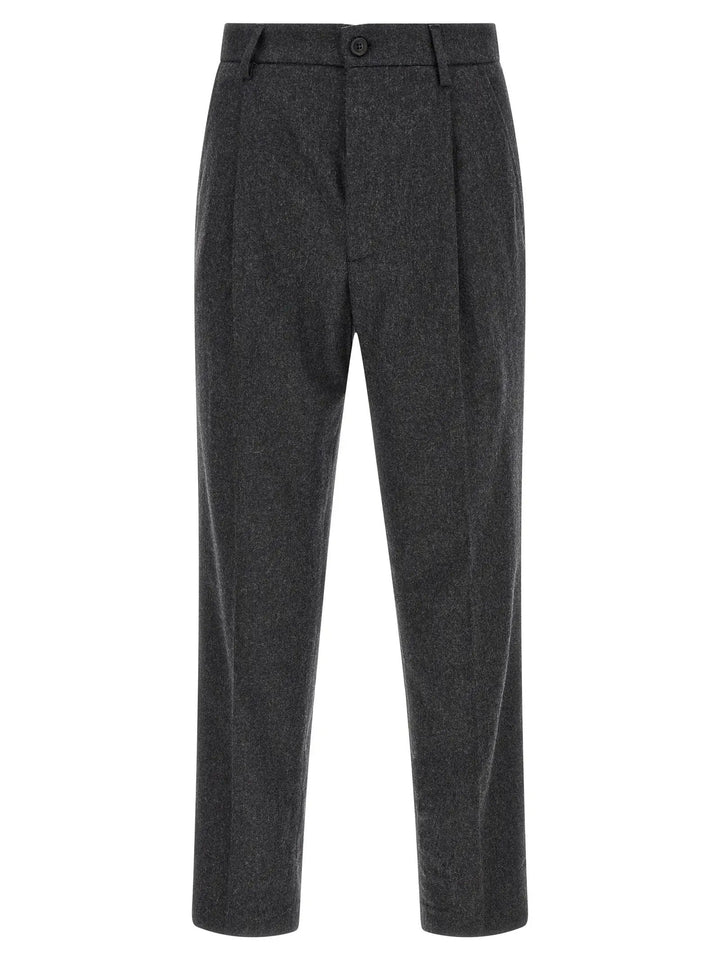Department 5 Sample Sale | Department 5 Gray Wool Casual Pants - | Designer outlet