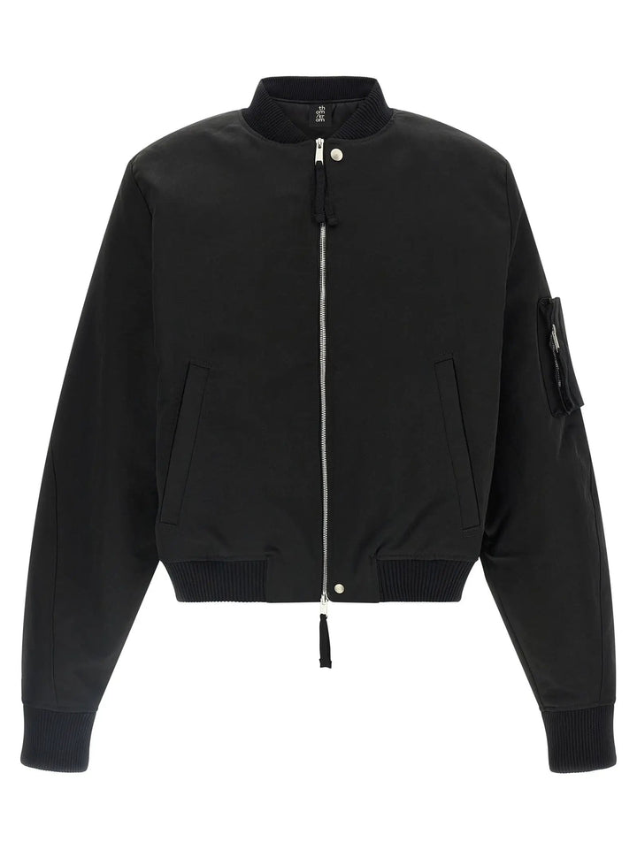 Thom Krom Sample Sale | Thom Krom Black Recycled Polyamide Bomber - | Designer outlet