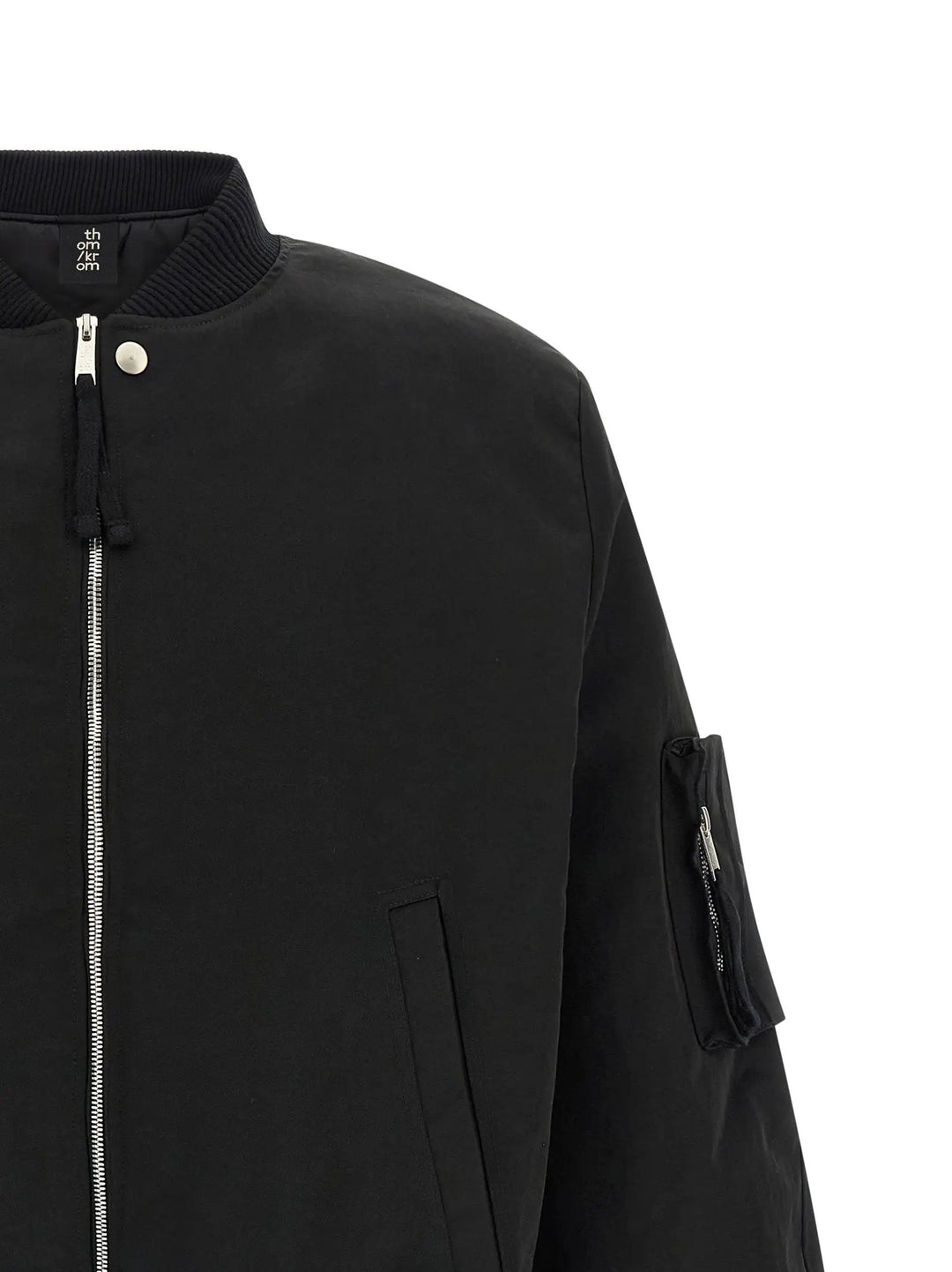 Thom Krom Sample Sale | Thom Krom Black Recycled Polyamide Bomber - | Designer outlet