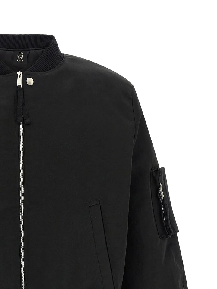 Thom Krom Sample Sale | Thom Krom Black Recycled Polyamide Bomber - | Designer outlet