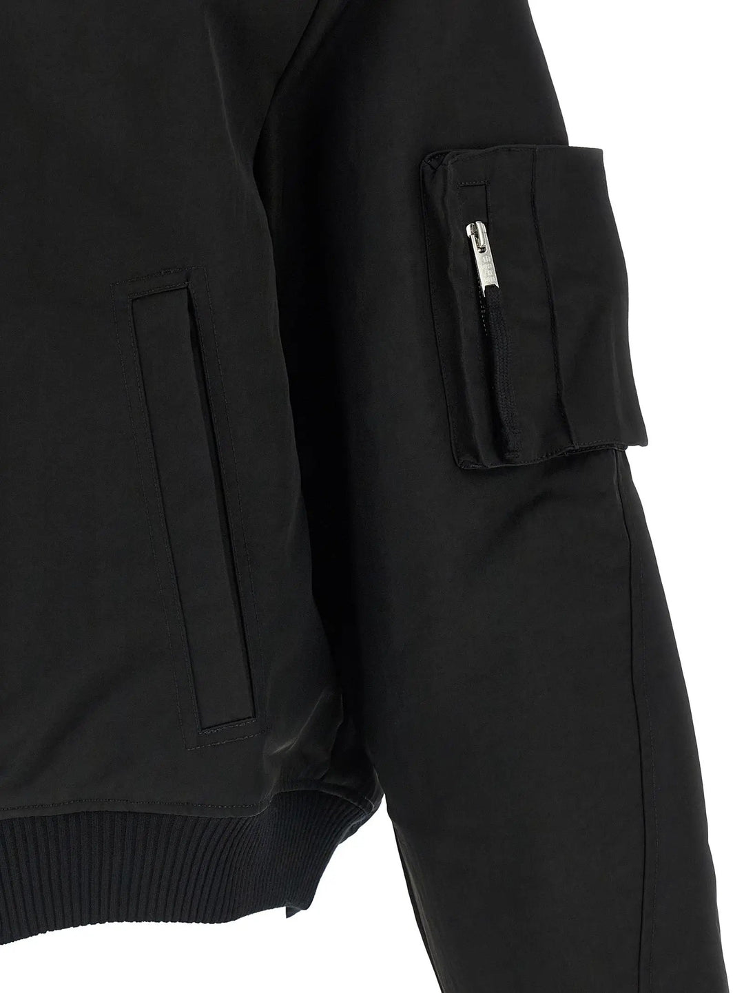 Thom Krom Sample Sale | Thom Krom Black Recycled Polyamide Bomber - | Designer outlet