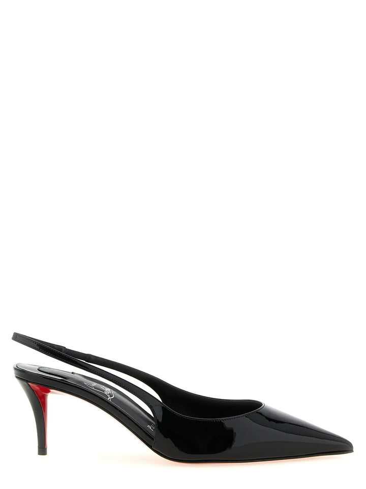 Christian Louboutin Sample Sale | Christian Louboutin Black Calfskin Mid Heel Pumps - | Designer outlet