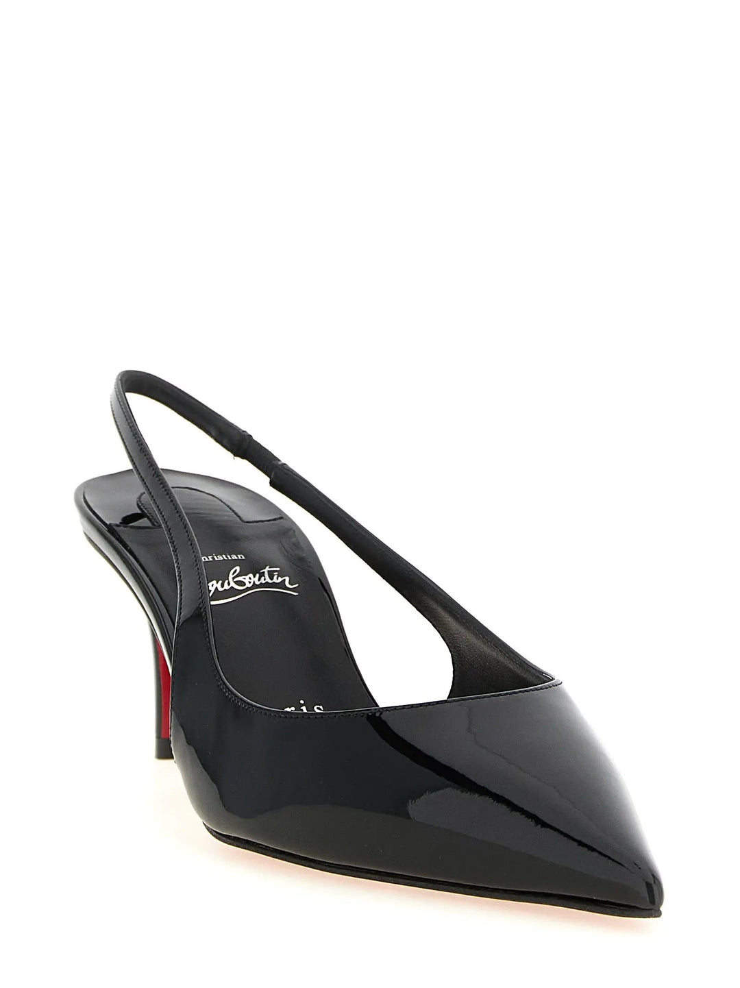 Christian Louboutin Sample Sale | Christian Louboutin Black Calfskin Mid Heel Pumps - | Designer outlet