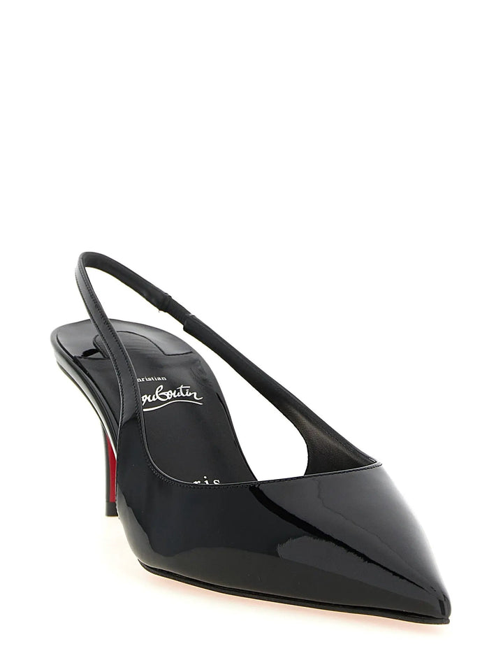 Christian Louboutin Sample Sale | Christian Louboutin Black Calfskin Mid Heel Pumps - | Designer outlet