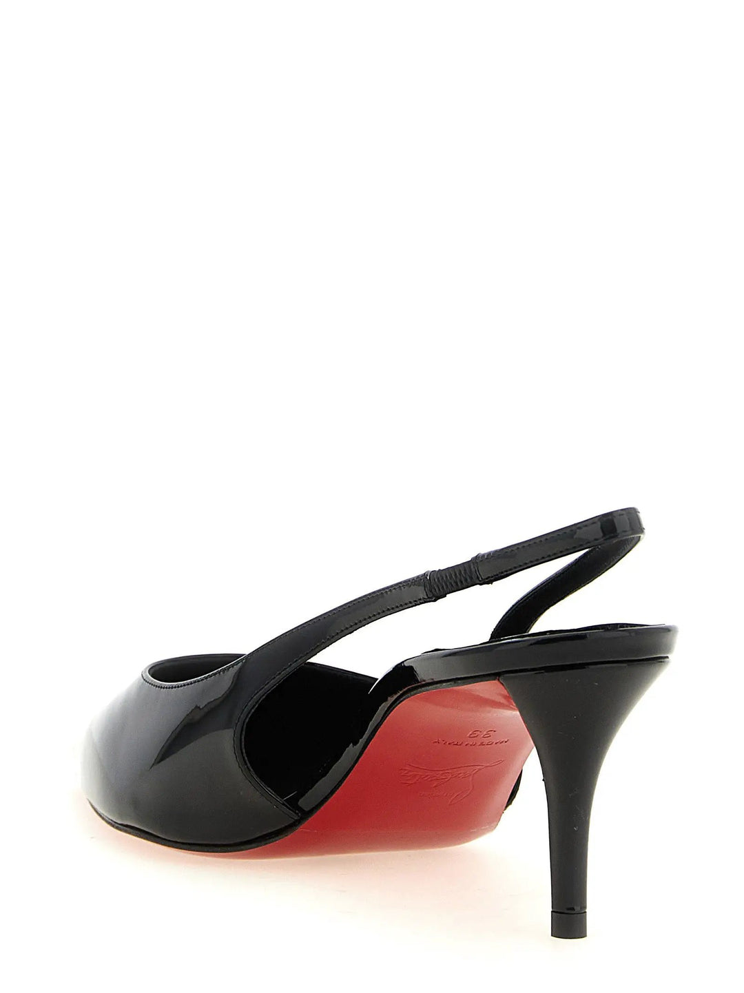 Christian Louboutin Sample Sale | Christian Louboutin Black Calfskin Mid Heel Pumps - | Designer outlet