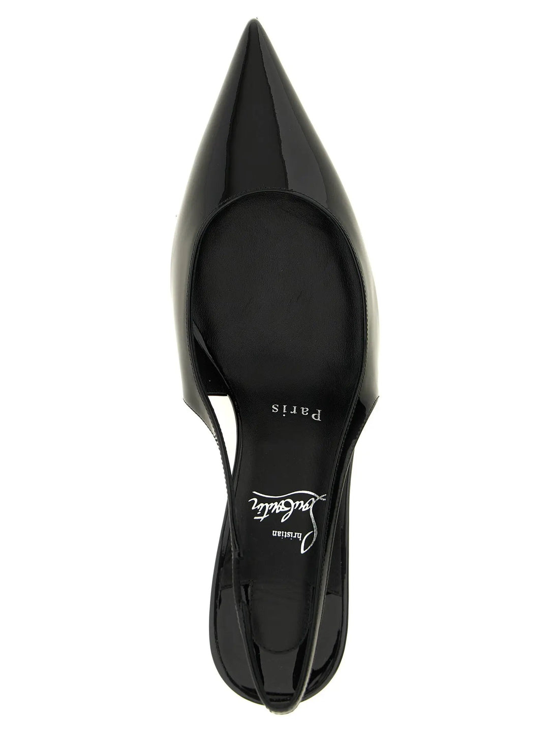 Christian Louboutin Sample Sale | Christian Louboutin Black Calfskin Mid Heel Pumps - | Designer outlet