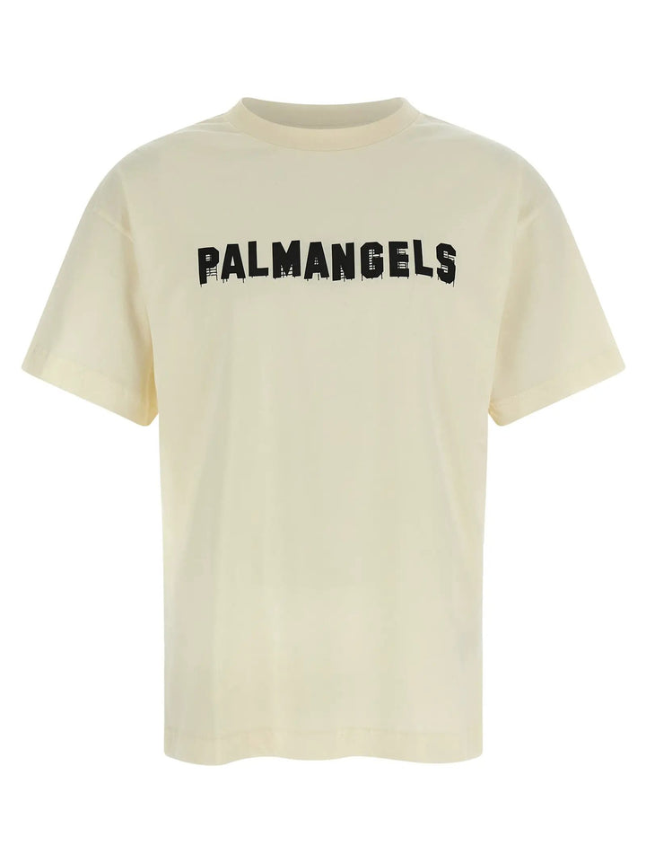 Palm Angels Sample Sale | Palm Angels White Cotton T-Shirt - | Designer outlet