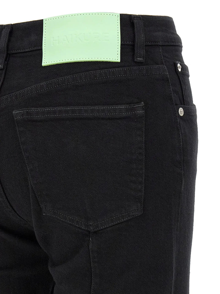 Haikure Sample Sale | Haikure Black Cotton Flared Jeans - | Designer outlet