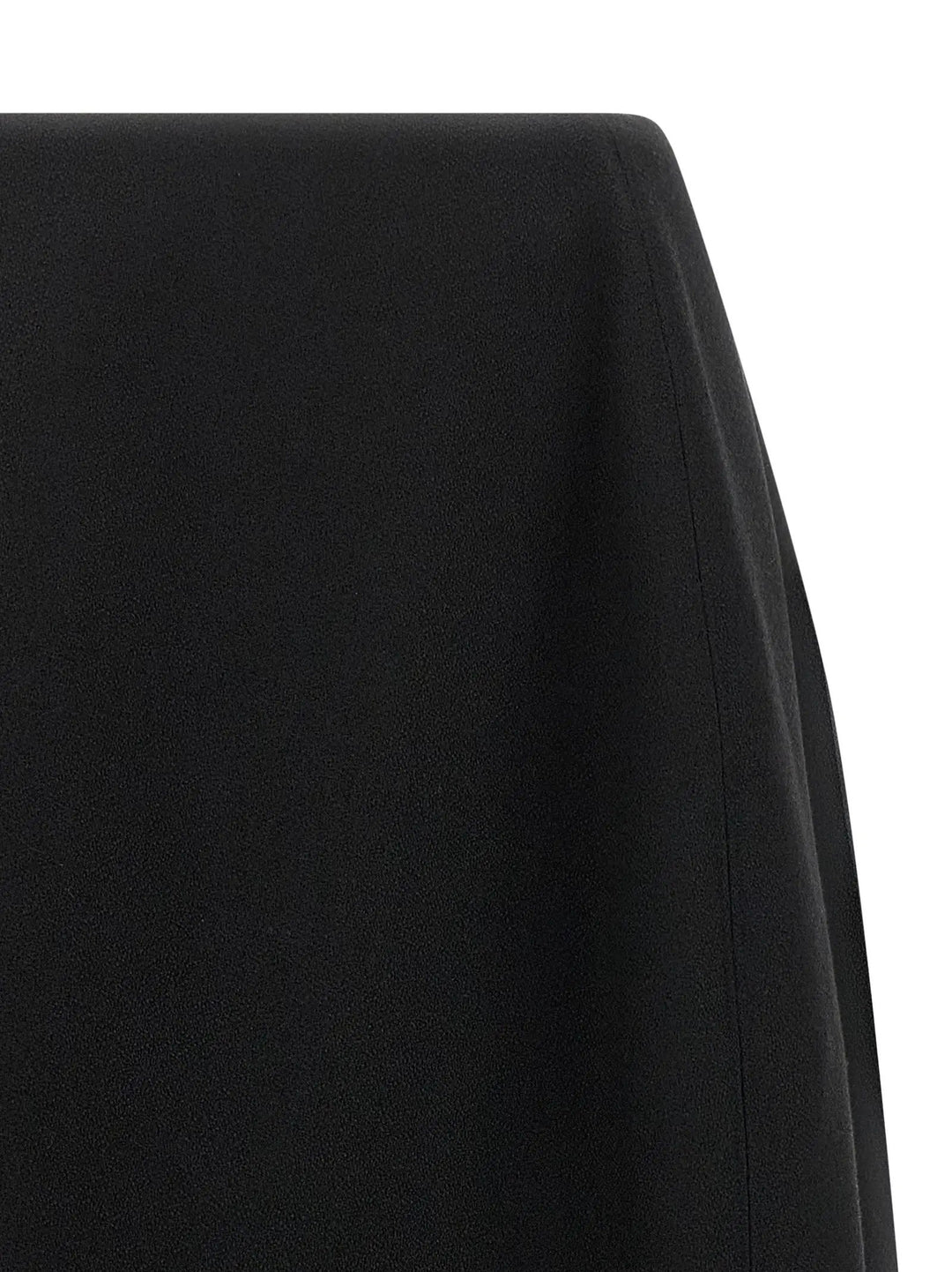Jil Sander Sample Sale | Jil Sander Black Virgin Wool Midi Skirt - | Designer outlet