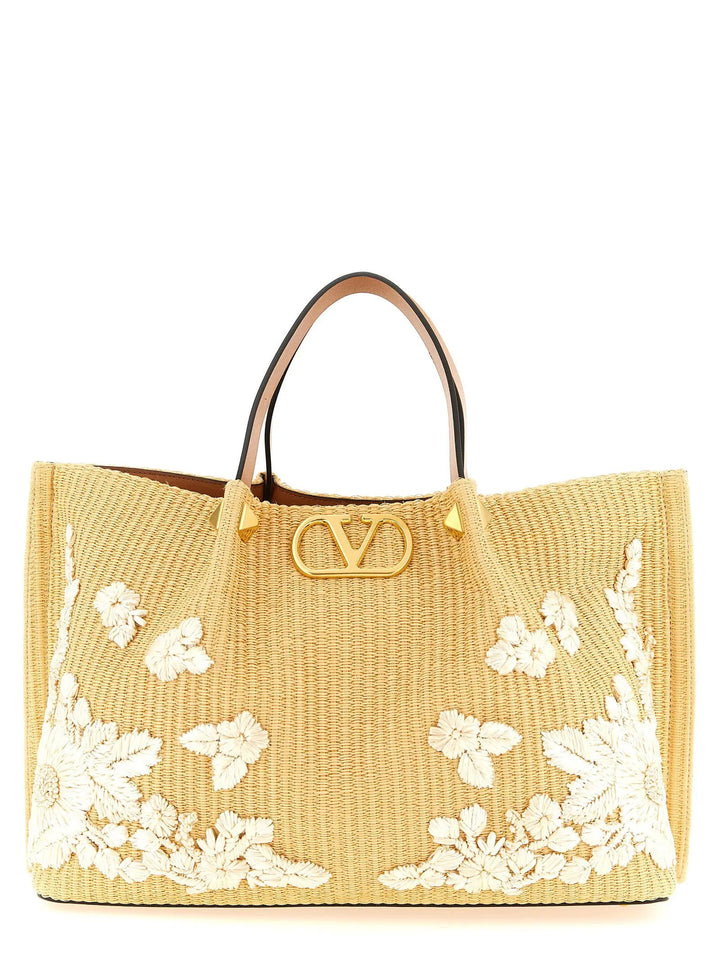 Valentino Garavani Sample Sale | Valentino Garavani Beige Cotton Tote Bag - | Designer outlet