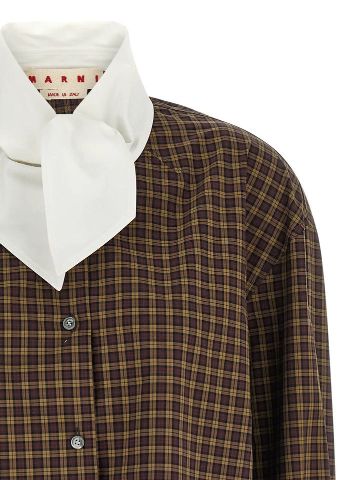 Marni Sample Sale | Marni Brown Cotton Blouse - | Designer outlet