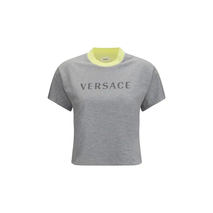 Versace Sample Sale | Versace Gray Cotton T-Shirt - | Designer outlet