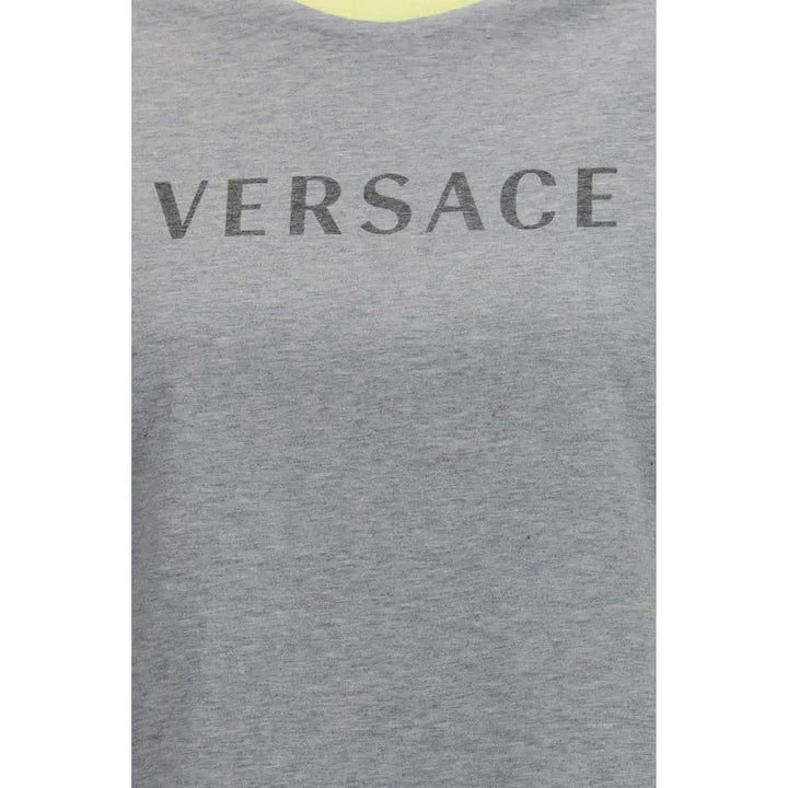 Versace Sample Sale | Versace Gray Cotton T-Shirt - | Designer outlet