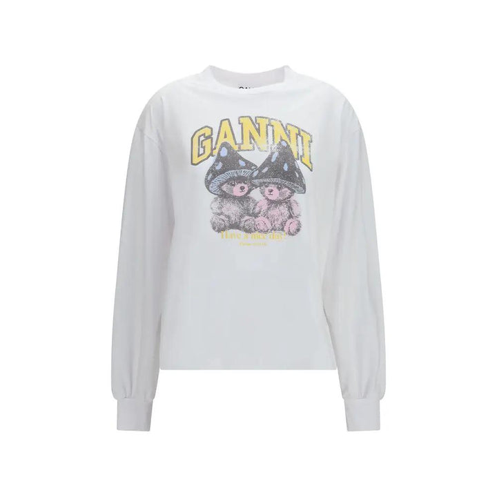 Ganni Sample Sale | Ganni White Cotton Sportswear - | Designer outlet