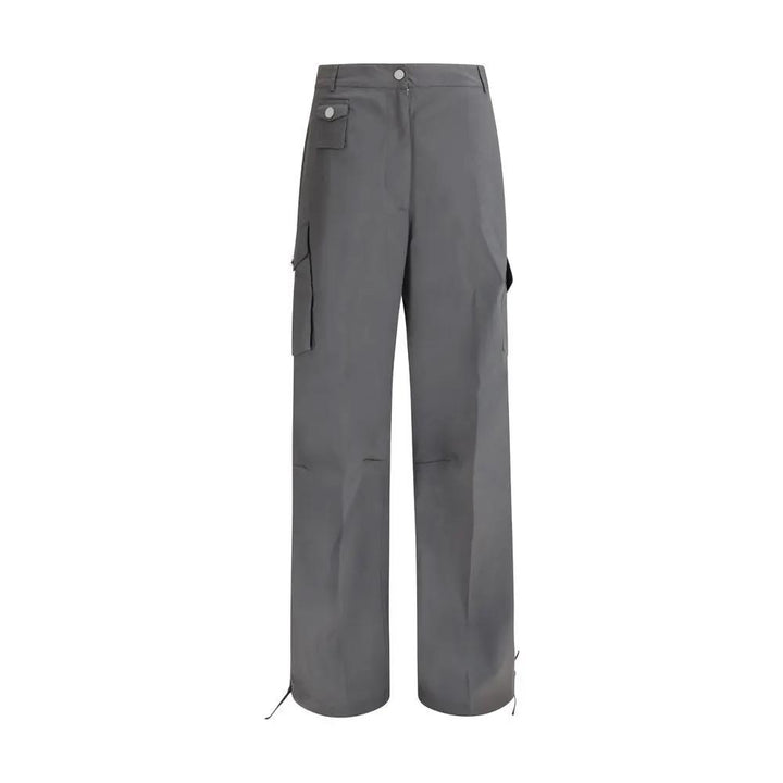Ganni Sample Sale | Ganni Gray Cotton Cargo Pants - | Designer outlet