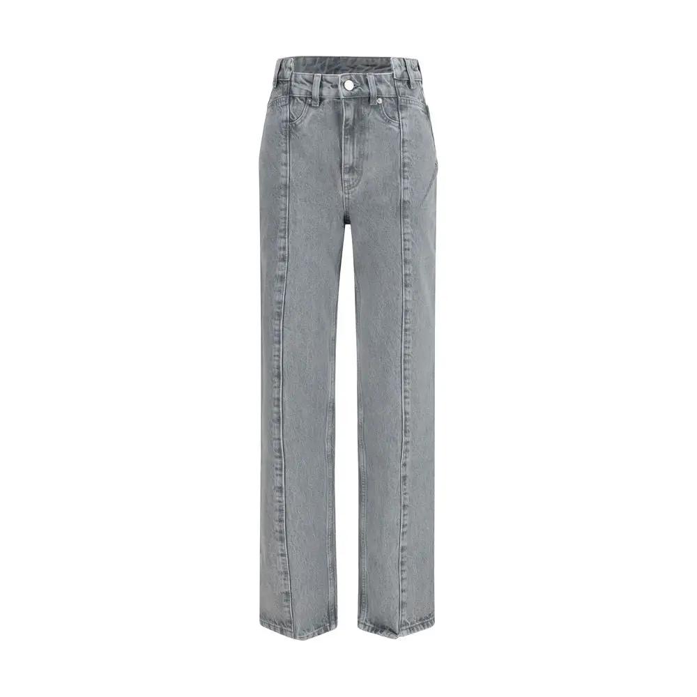 Ganni Sample Sale | Ganni Gray Cotton Straight-Leg Jeans - | Designer outlet
