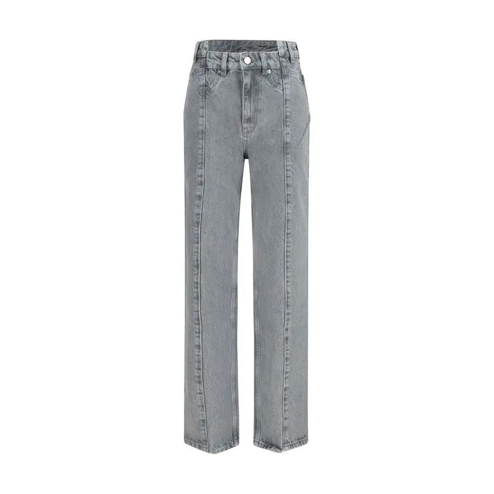 Ganni Sample Sale | Ganni Gray Cotton Straight-Leg Jeans - | Designer outlet