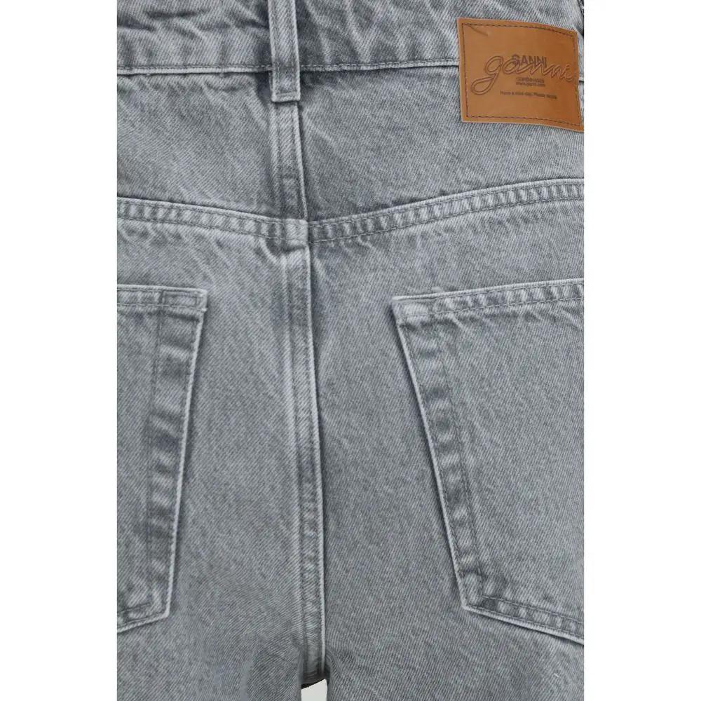 Ganni Sample Sale | Ganni Gray Cotton Straight-Leg Jeans - | Designer outlet