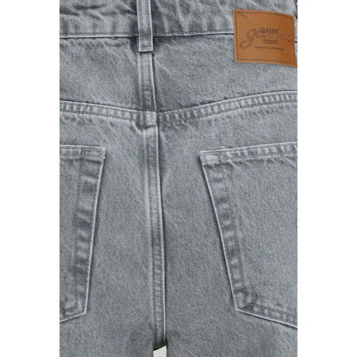 Ganni Sample Sale | Ganni Gray Cotton Straight-Leg Jeans - | Designer outlet