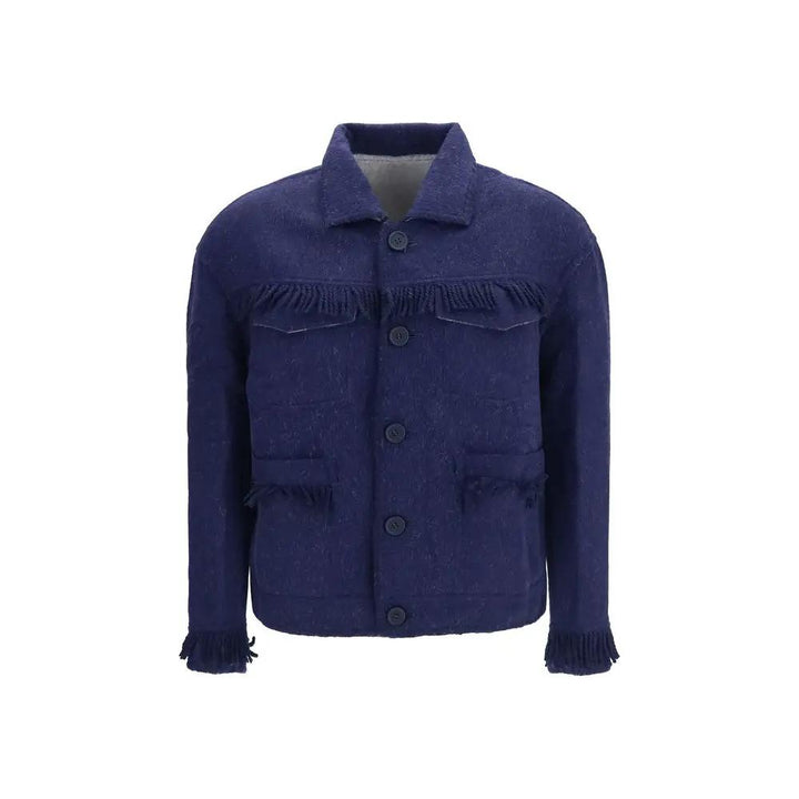 Baziszt Sample Sale | Baziszt Blue Alpaca Vicugna Pacos Full-Length Jacket - | Designer outlet