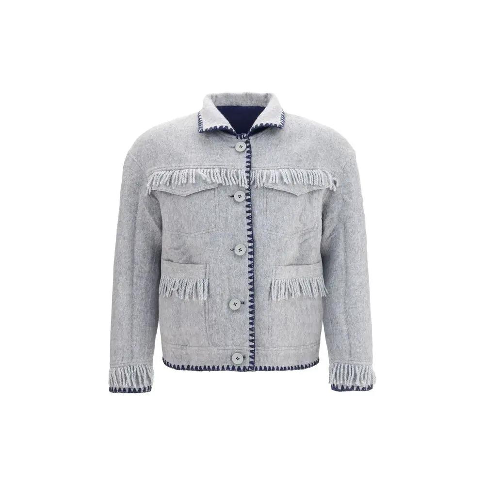 Baziszt Sample Sale | Baziszt Blue Alpaca Vicugna Pacos Full-Length Jacket - | Designer outlet