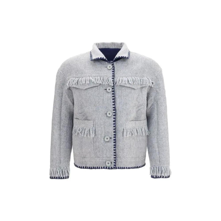 Baziszt Sample Sale | Baziszt Blue Alpaca Vicugna Pacos Full-Length Jacket - | Designer outlet
