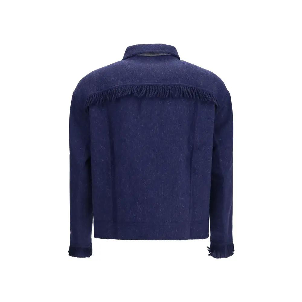 Baziszt Sample Sale | Baziszt Blue Alpaca Vicugna Pacos Full-Length Jacket - | Designer outlet