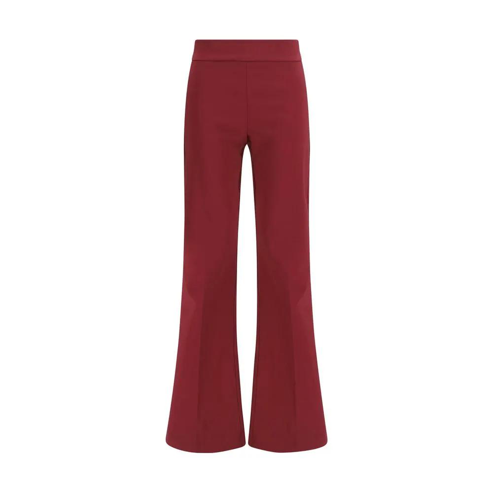 Avenue Montaigne Sample Sale | Avenue Montaigne Bordeaux Viscose Casual Pants - | Designer outlet