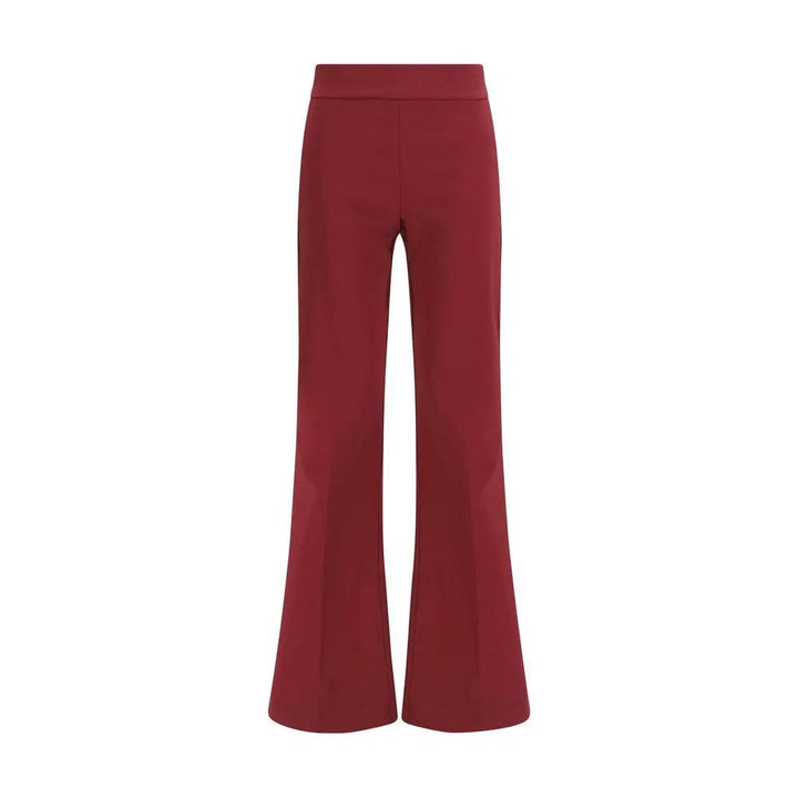 Avenue Montaigne Sample Sale | Avenue Montaigne Bordeaux Viscose Casual Pants - | Designer outlet