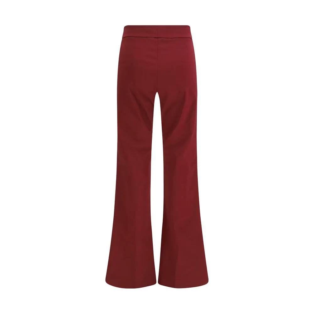 Avenue Montaigne Sample Sale | Avenue Montaigne Bordeaux Viscose Casual Pants - | Designer outlet