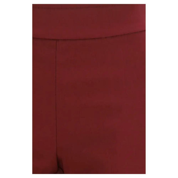Avenue Montaigne Sample Sale | Avenue Montaigne Bordeaux Viscose Casual Pants - | Designer outlet