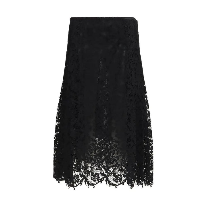 Fendi Sample Sale | Fendi Black Silk Midi Skirt - | Designer outlet