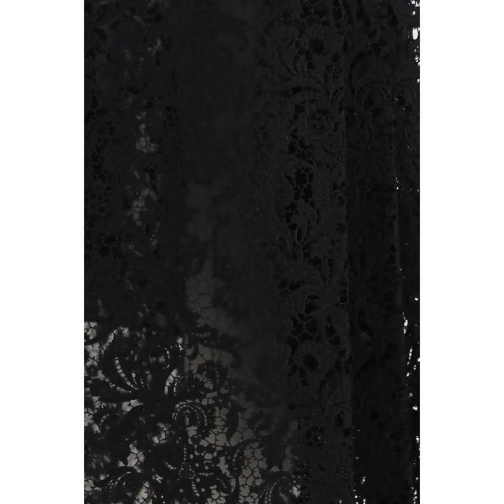 Fendi Sample Sale | Fendi Black Silk Midi Skirt - | Designer outlet