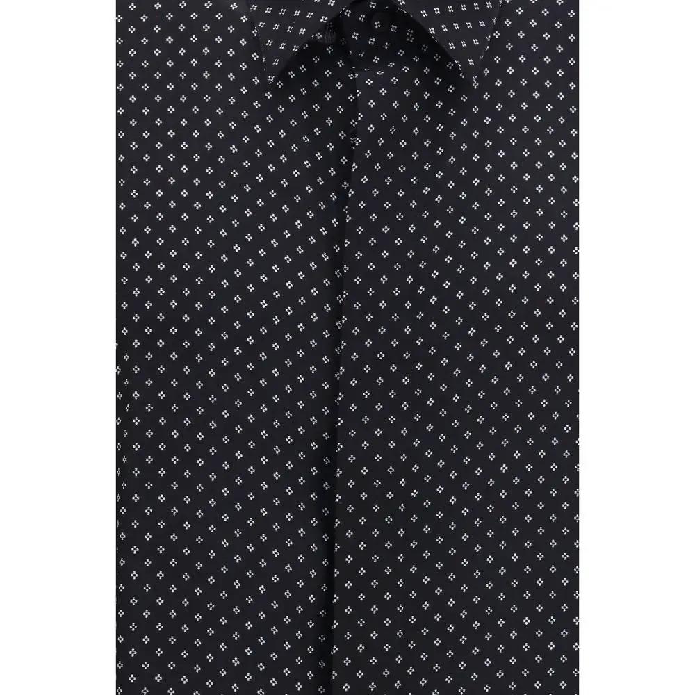 Tom Ford Sample Sale | Tom Ford Black Silk Pattern Shirt - | Designer outlet