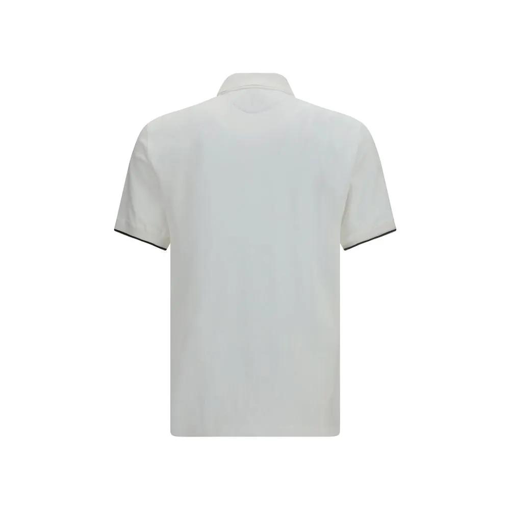 Brunello Cucinelli Sample Sale | Brunello Cucinelli White Cotton Polo Shirt - | Designer outlet