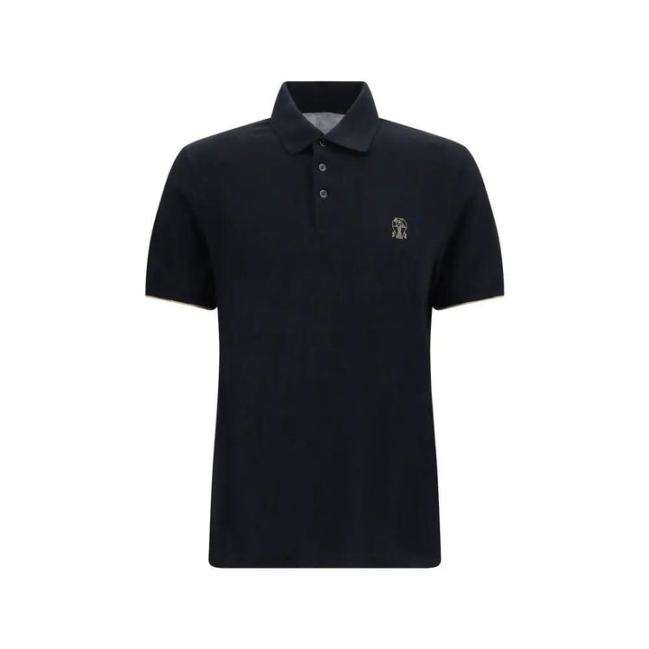 Brunello Cucinelli Sample Sale | Brunello Cucinelli Black Cotton Polo Shirt - | Designer outlet