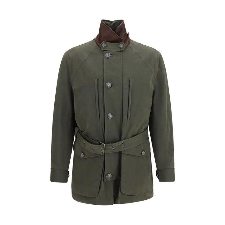 Brunello Cucinelli Sample Sale | Brunello Cucinelli Bicolor Cotton Full-Length Jacket - | Designer outlet