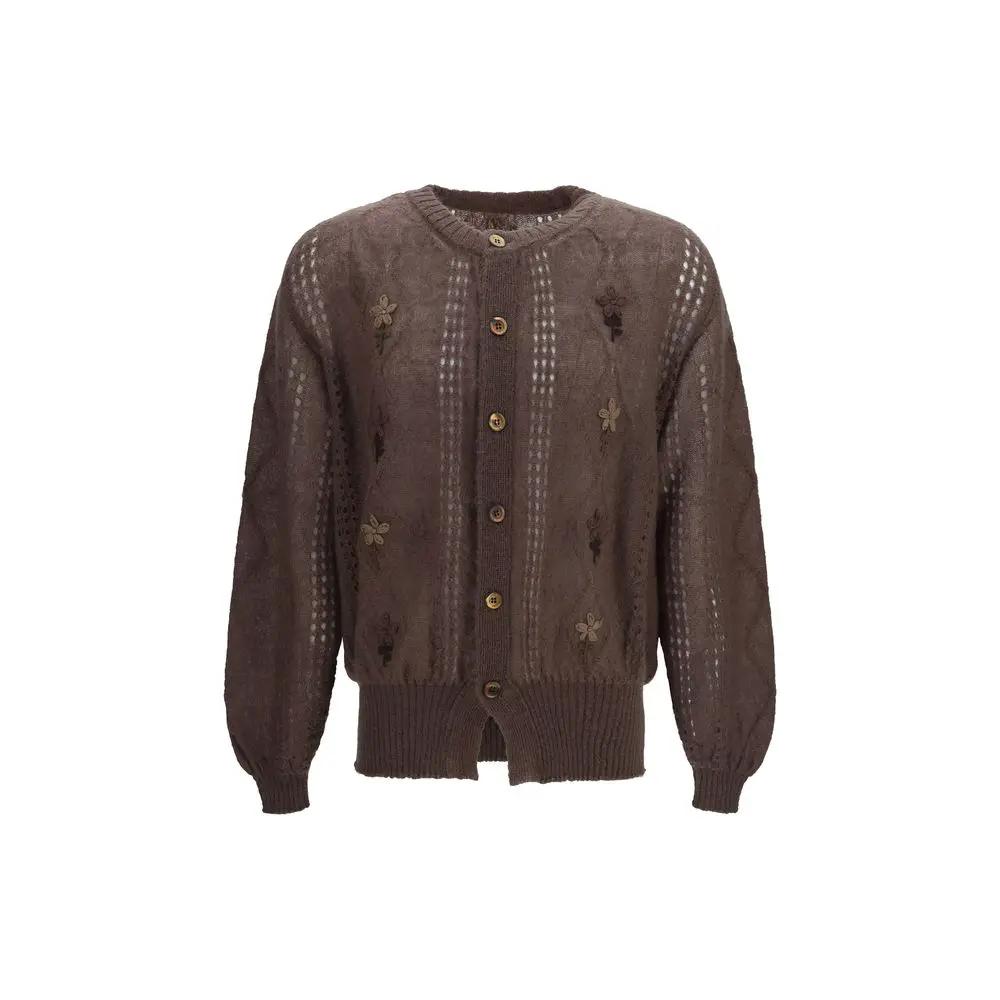 Magliano Sample Sale | Magliano Brown Mohair Cardigan - | Designer outlet