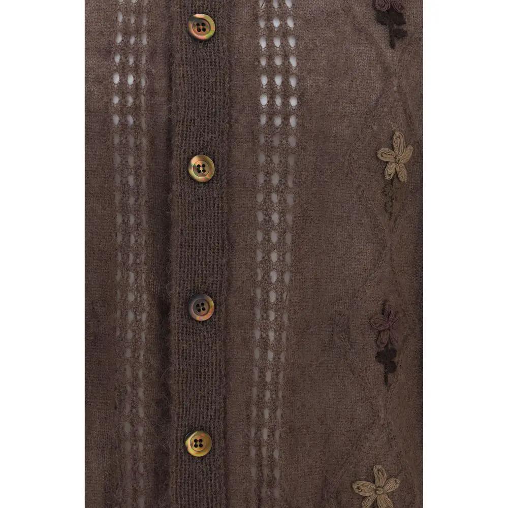 Magliano Sample Sale | Magliano Brown Mohair Cardigan - | Designer outlet