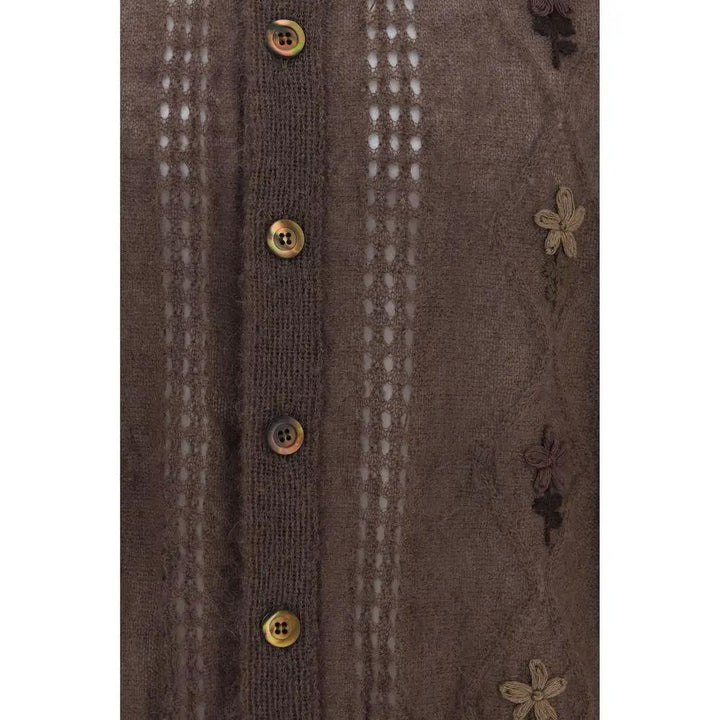 Magliano Sample Sale | Magliano Brown Mohair Cardigan - | Designer outlet